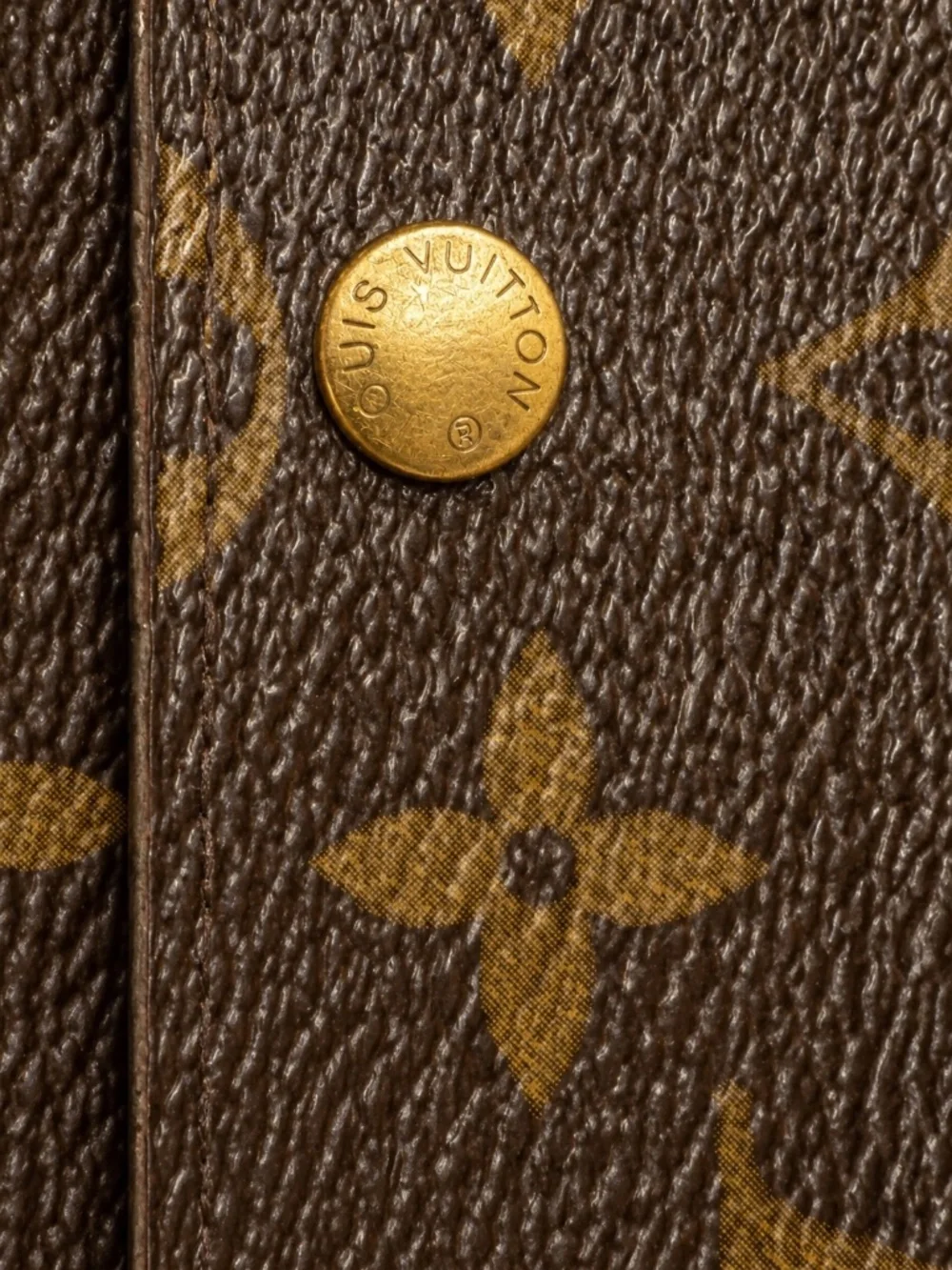 Louis Vuitton Monogram Long Wallet 1990s Vintage Brown Canvas Authentic